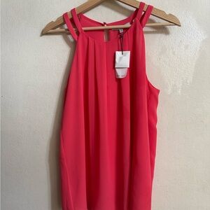 Naked Zebra Pink Sleeveless Blouse Size S New with tags